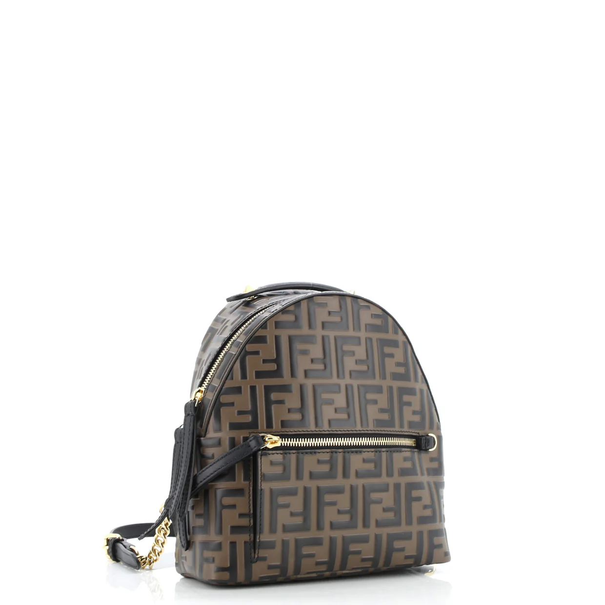By The Way Backpack Zucca Embossed Leather Mini - Deep Luxury