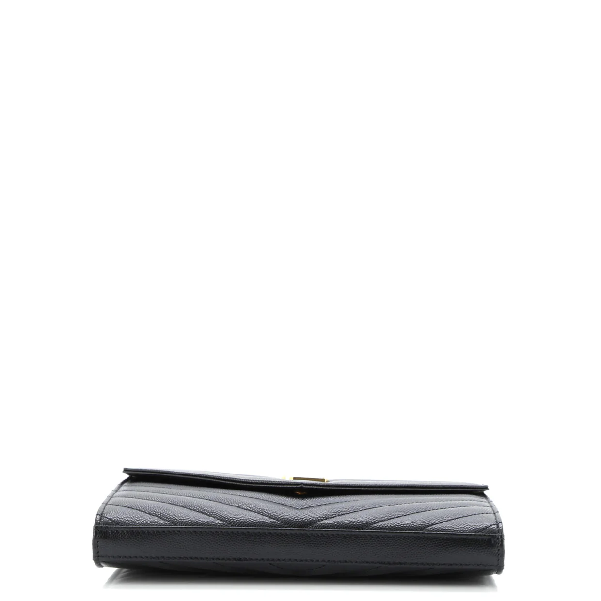 Classic Monogram Wallet on Chain Matelasse Chevron Leather Medium - Deep Luxury
