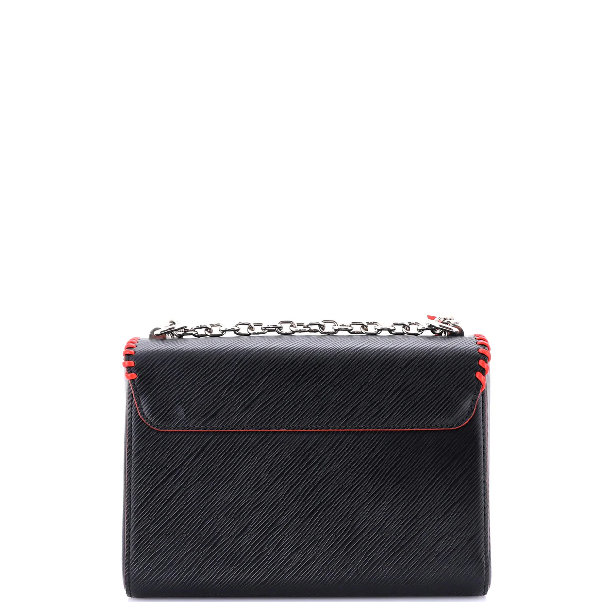 Twist Handbag Limited Edition Flower Embellished Epi Leather with Whipstitch Details MM - Deep Luxury