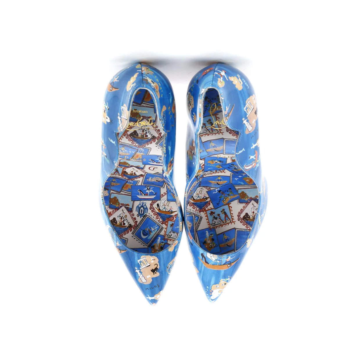 Women's Hot Chick Pumps Printed Patent 100 - Deep Luxury