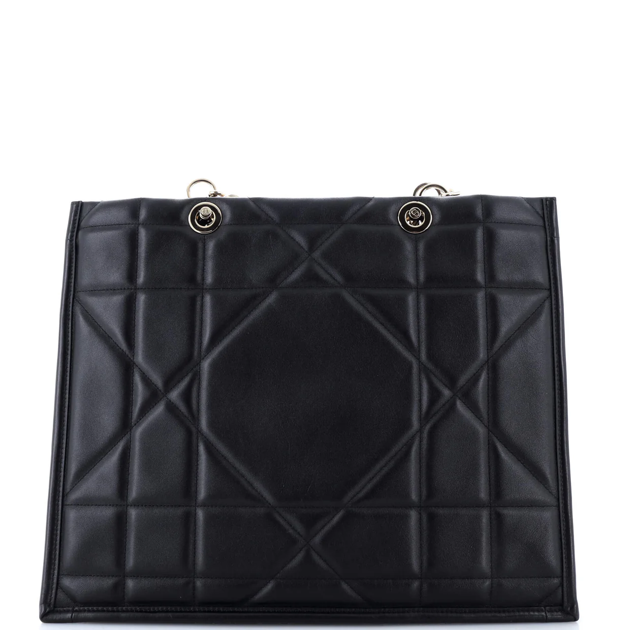 Essential Tote Archicannage Quilt Calfskin Large - Deep Luxury