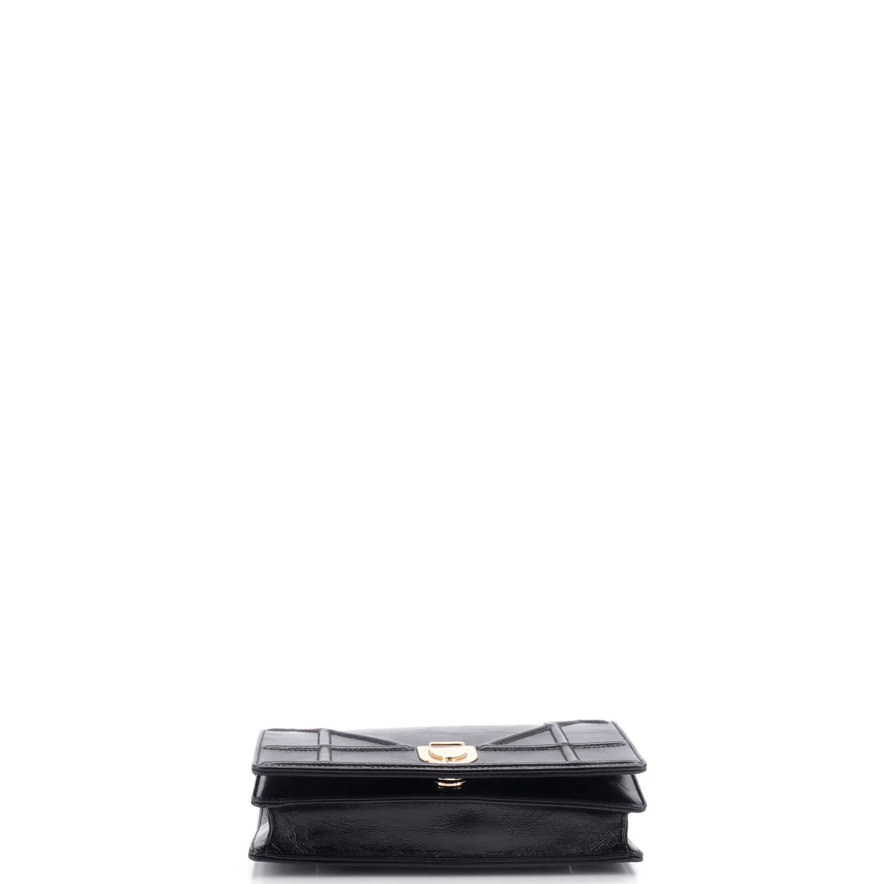 Diorama Wallet on Chain Leather - Deep Luxury