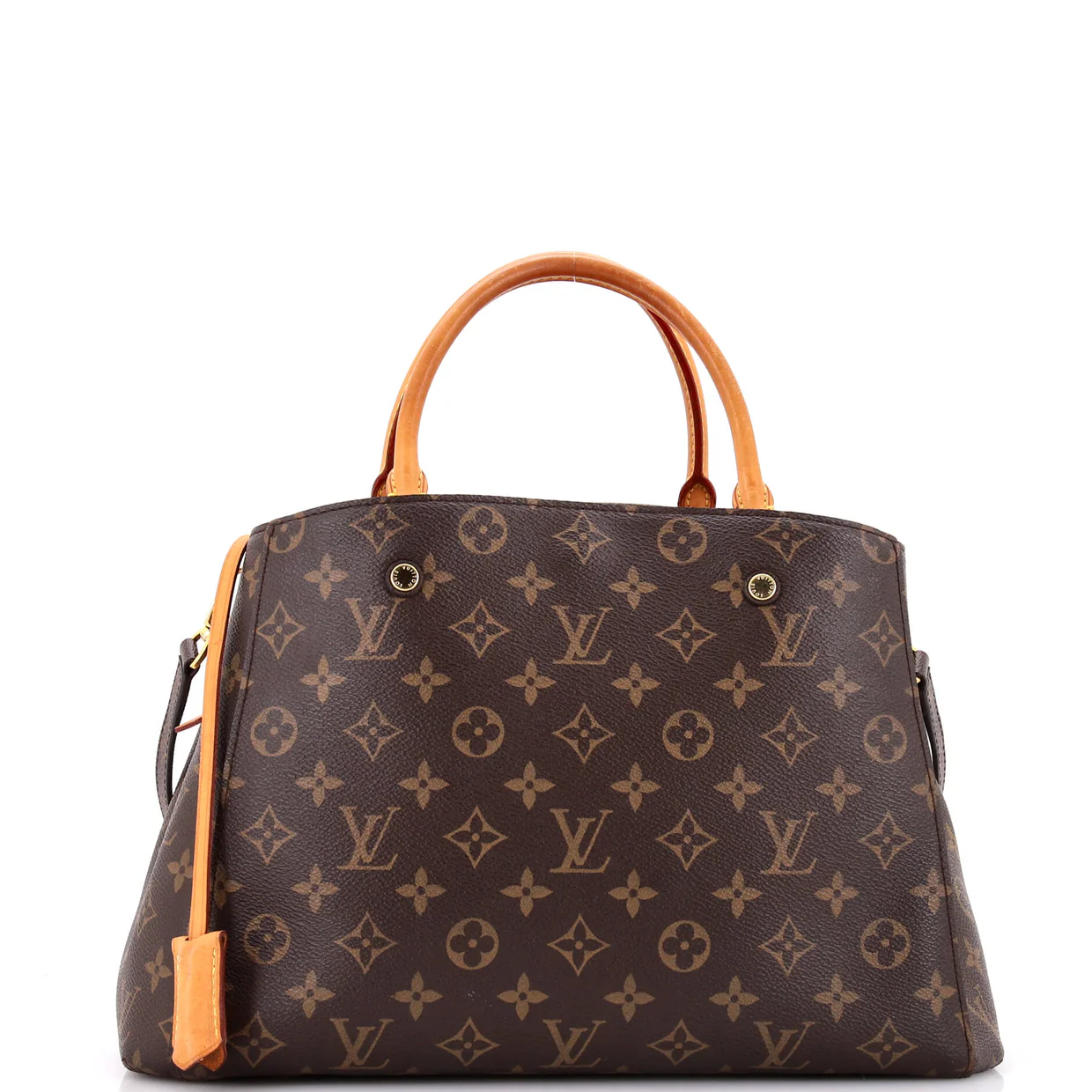 Montaigne Handbag Monogram Canvas MM - Deep Luxury
