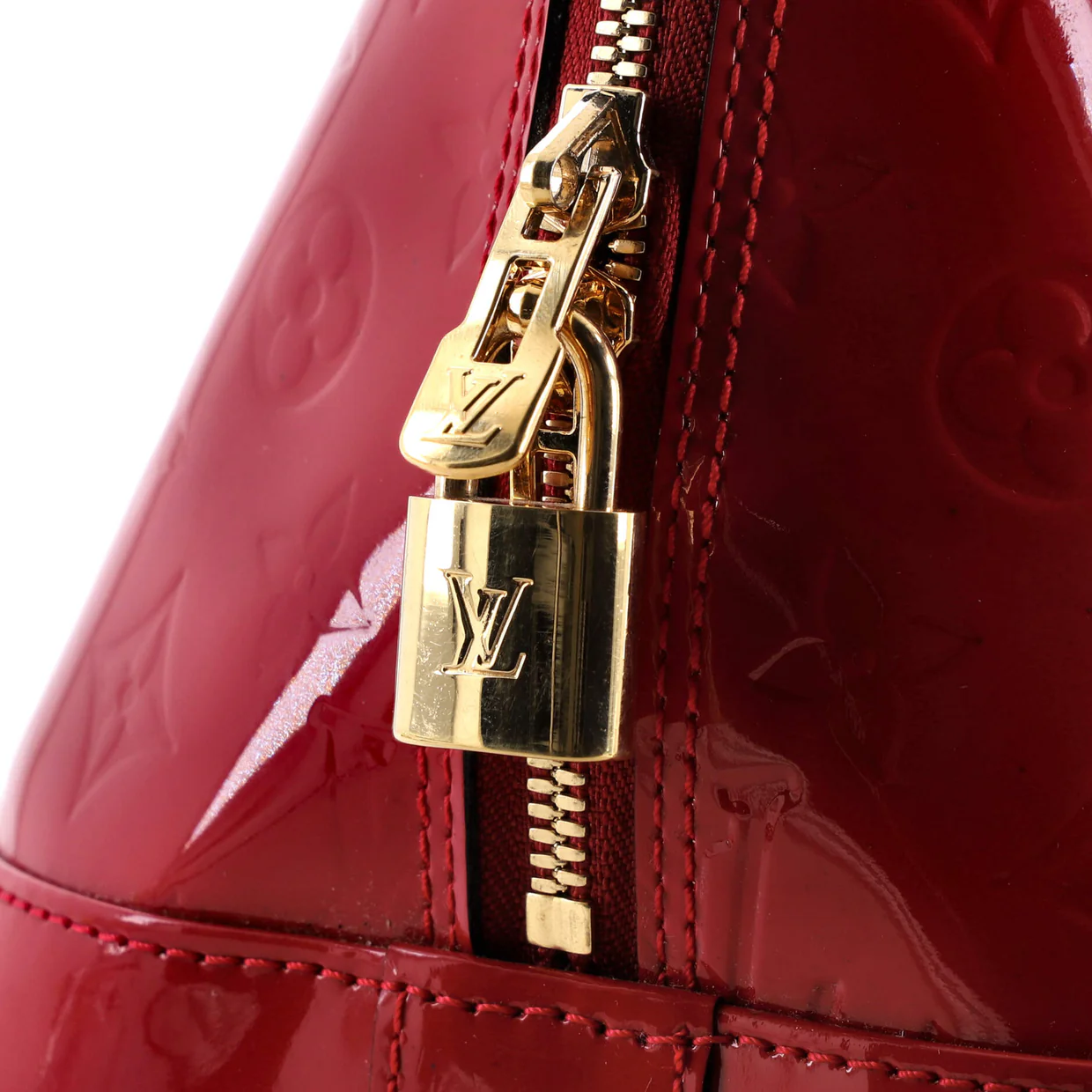 Alma Handbag Monogram Vernis GM - Deep Luxury