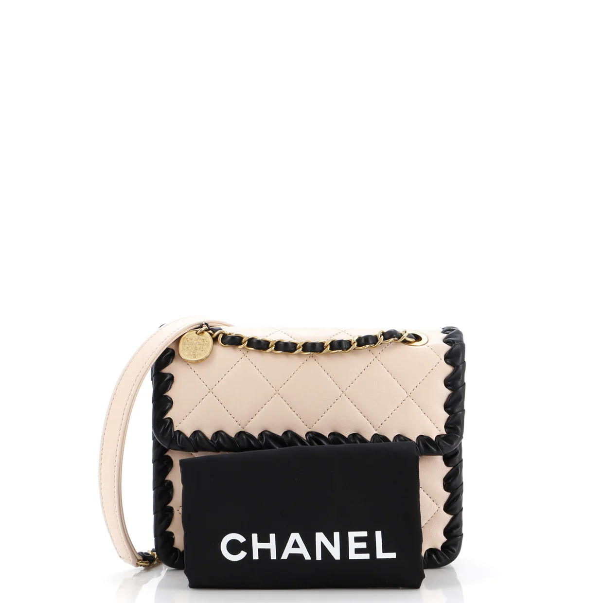 My Own Frame Flap Bag Braided Quilted Calfskin Mini - Deep Luxury