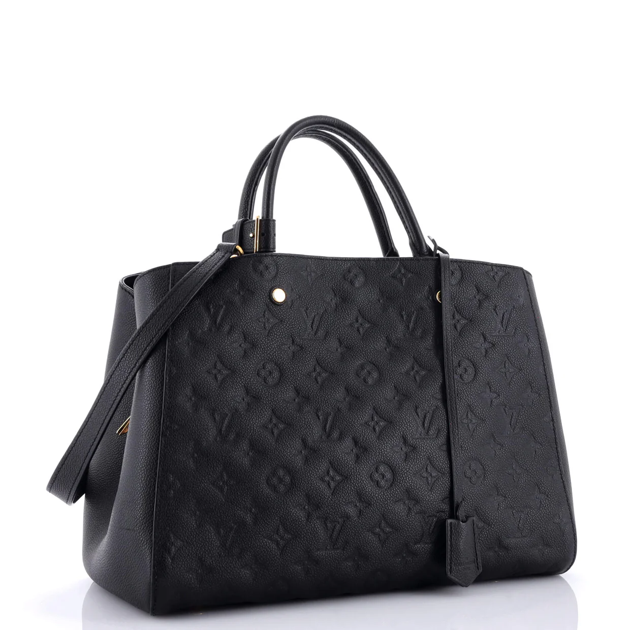 Montaigne Handbag Monogram Empreinte Leather GM - Deep Luxury