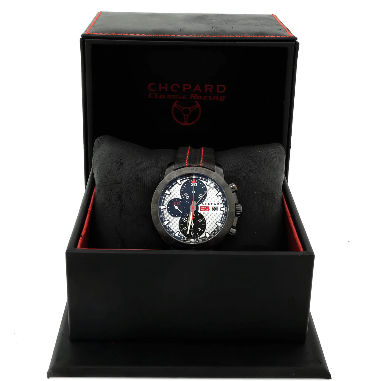 Mille Miglia Zagato Chronograph Automatic Watch PVD Coated Stainless Steel and Leather 42 - Deep Luxury
