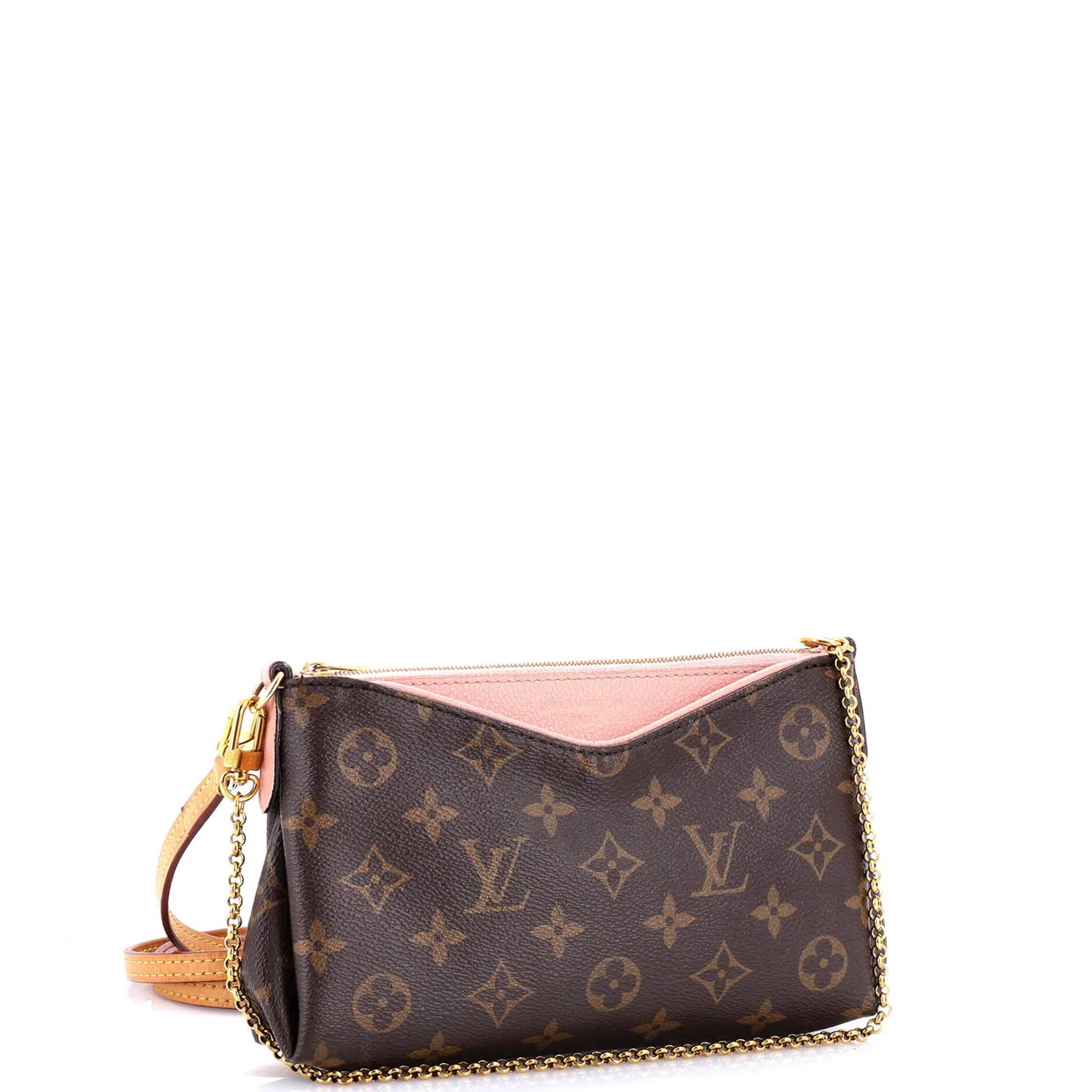 Pallas Clutch Monogram Canvas with Leather - Deep Luxury