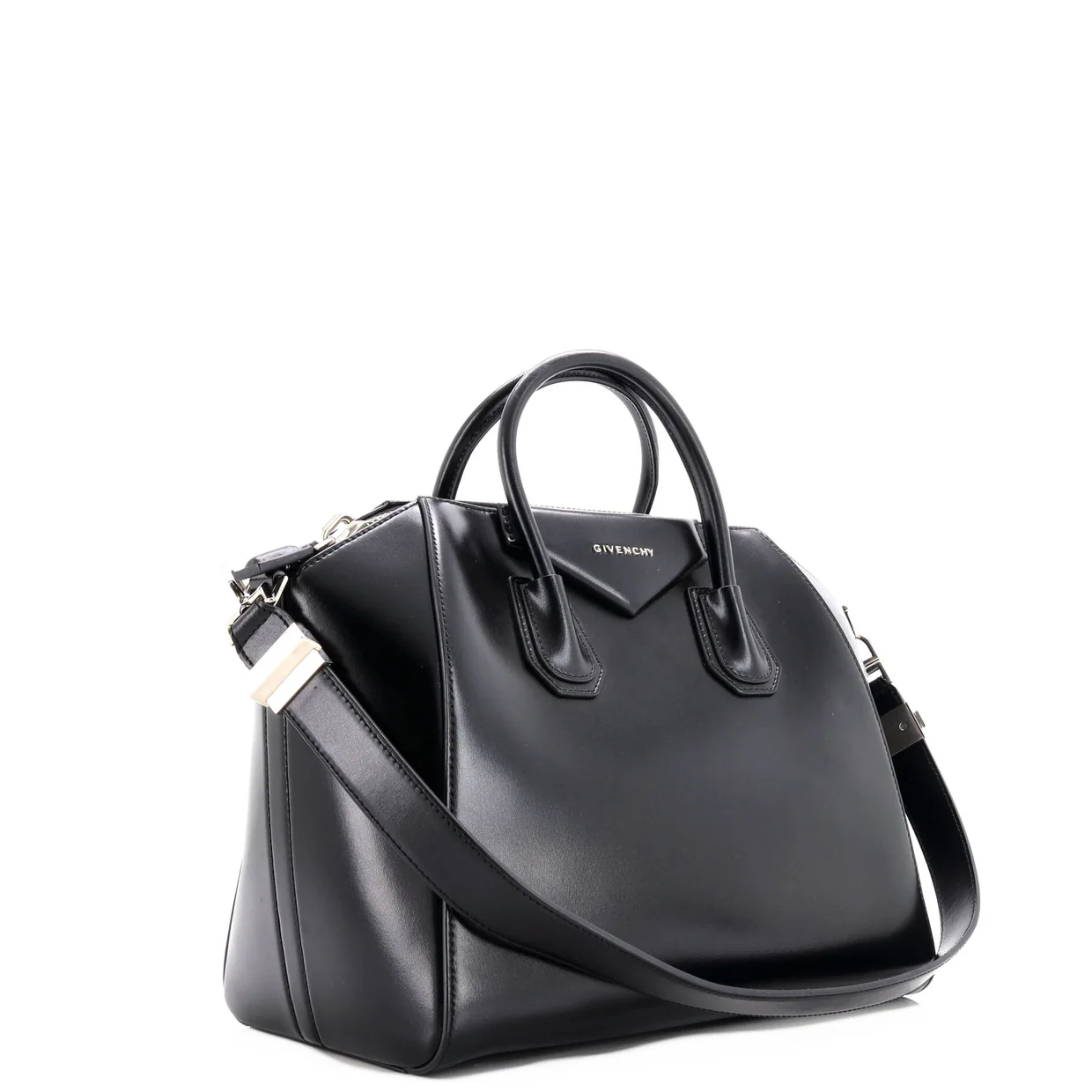 Antigona Bag Glazed Leather Medium - Deep Luxury