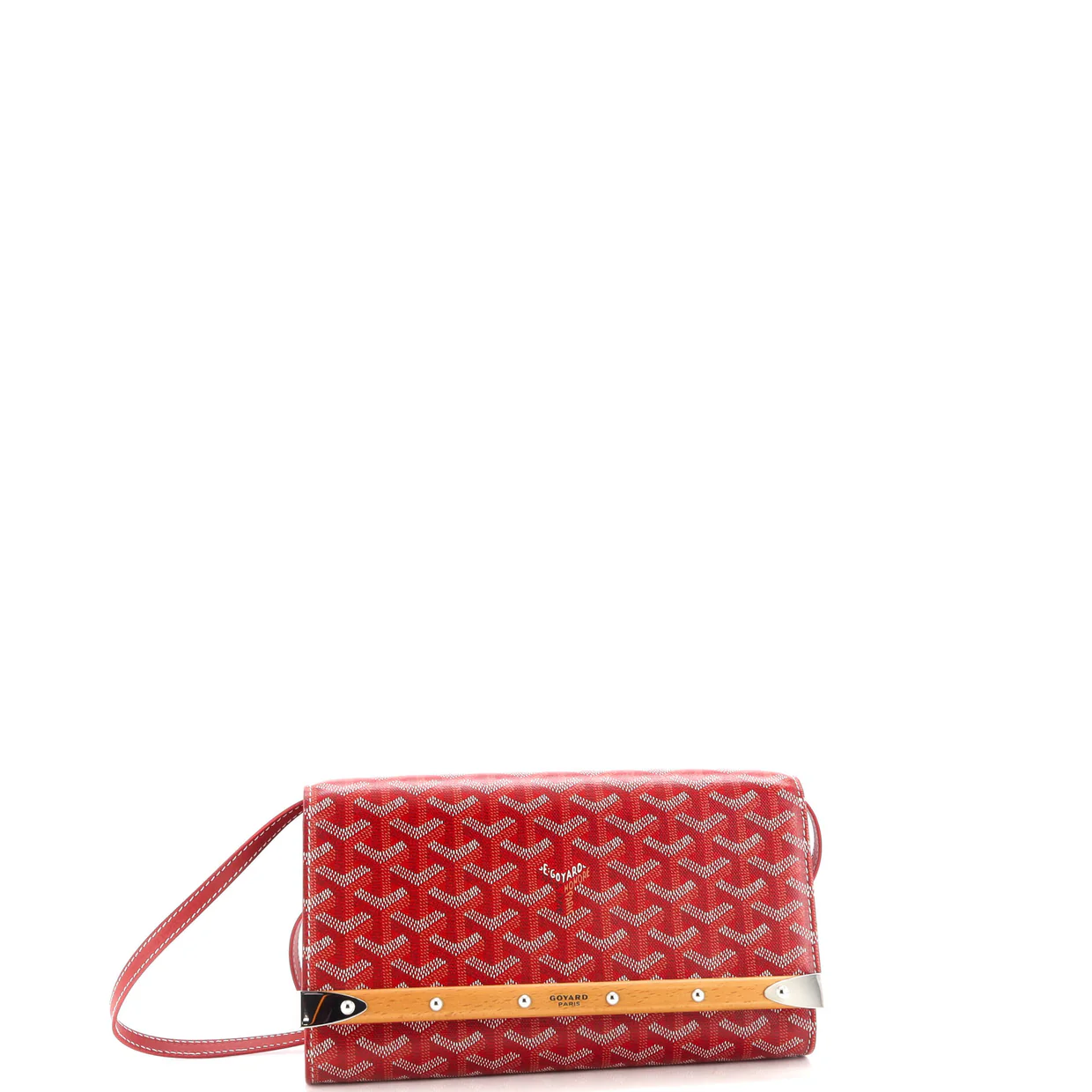 Monte Carlo Clutch with Strap Coated Canvas PM - Deep Luxury