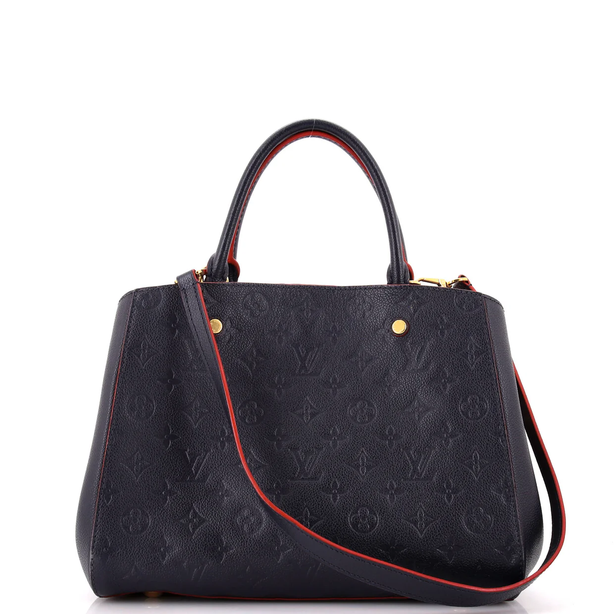 Montaigne Handbag Monogram Empreinte Leather MM - Deep Luxury