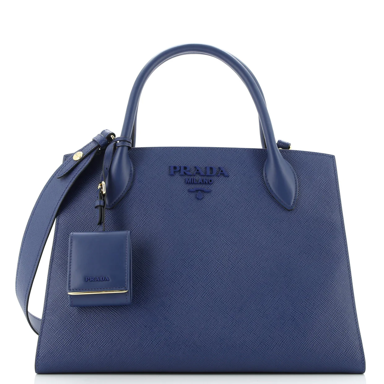 Monochrome Tote Saffiano with City Calf Medium - Deep Luxury