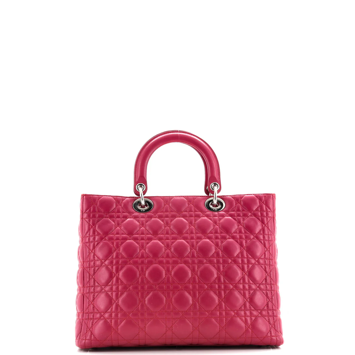 Lady Dior Bag Cannage Quilt Lambskin Large - Deep Luxury