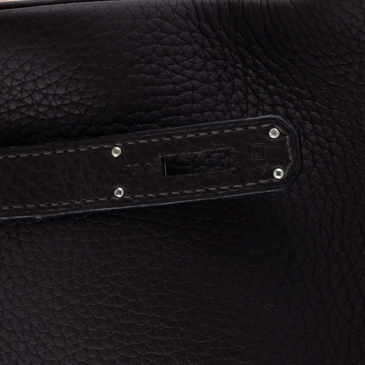 Birkin Handbag Chocolat Clemence with Palladium Hardware 35 - Deep Luxury