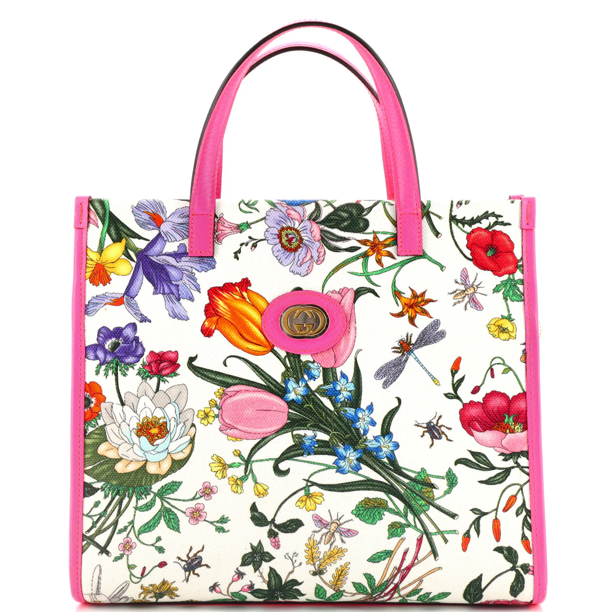 Convertible Tote Flora Canvas Medium - Deep Luxury