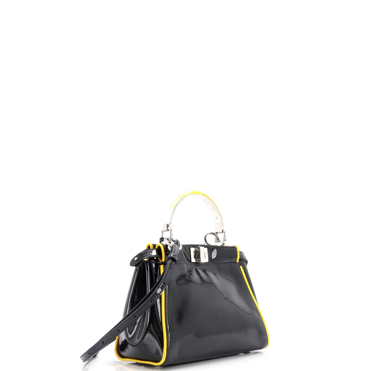 Resin Handle Peekaboo Bag Patent Mini - Deep Luxury