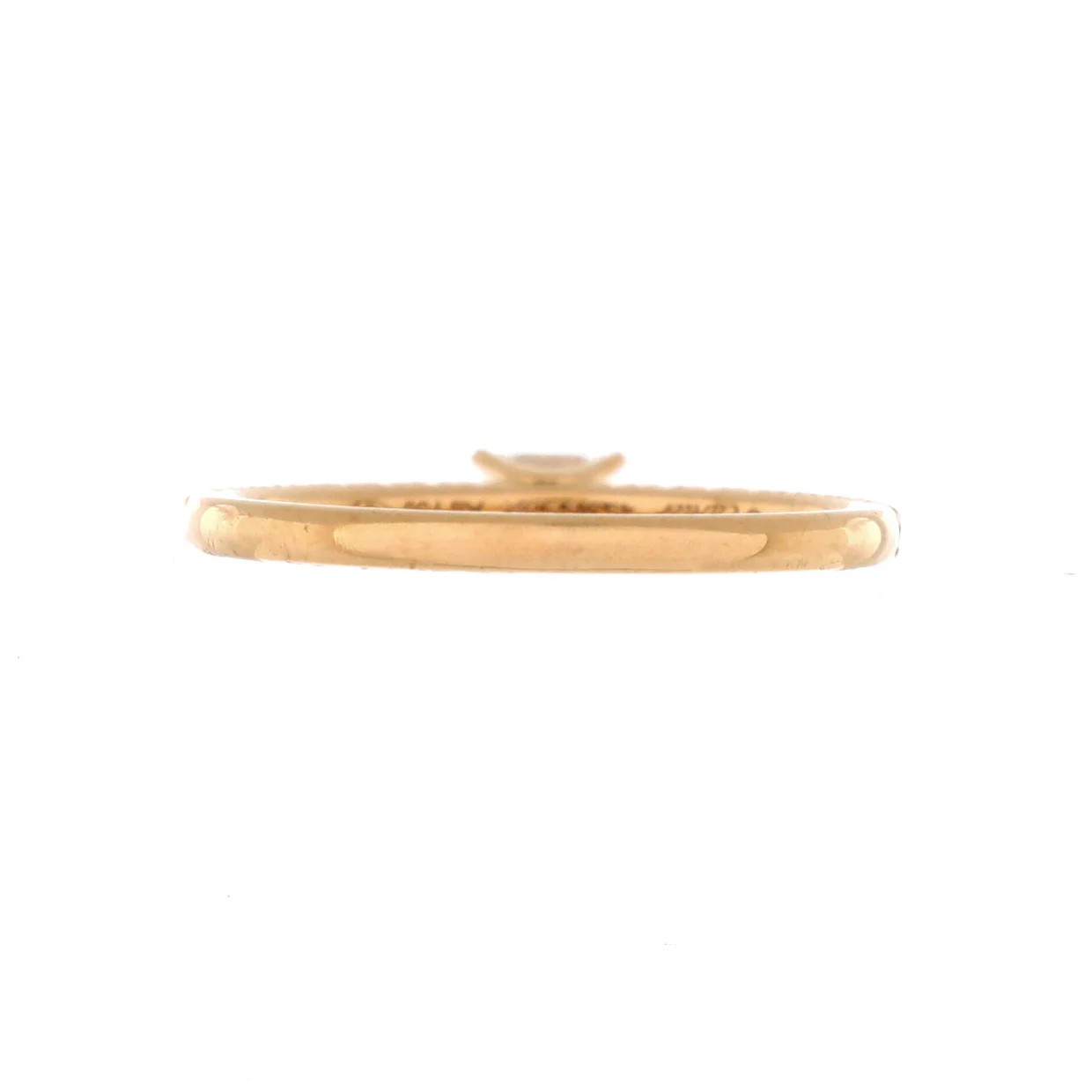 Etincelle de Cartier Solitaire Ring 18K Rose Gold with Emerald Cut Diamond and Pave Diamonds - Deep Luxury
