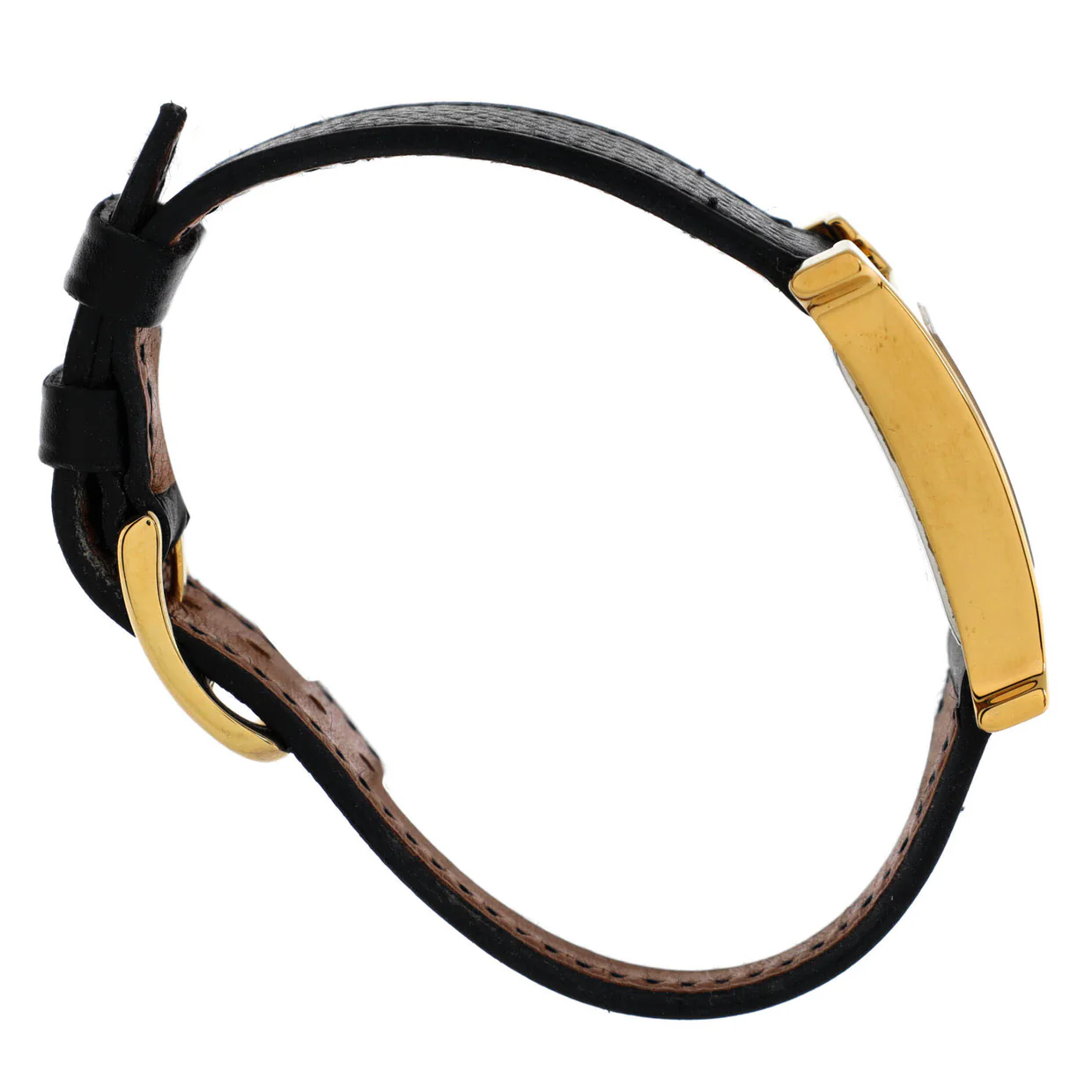 Heure H Quartz Watch Plated Metal and Leather 21 - Deep Luxury