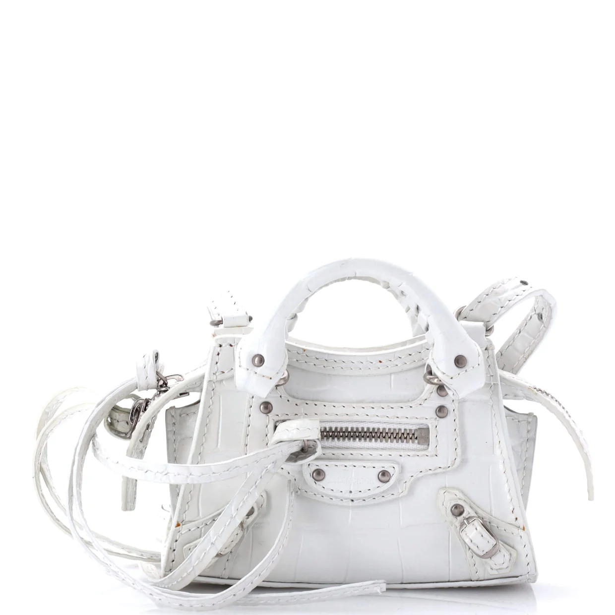 Neo Classic City Bag Crocodile Embossed Leather Super Nano - Deep Luxury