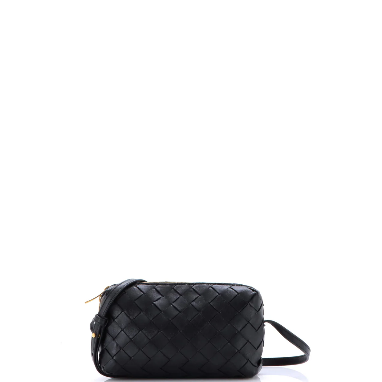 Zip Crossbody Bag Intrecciato Nappa Mini - Deep Luxury