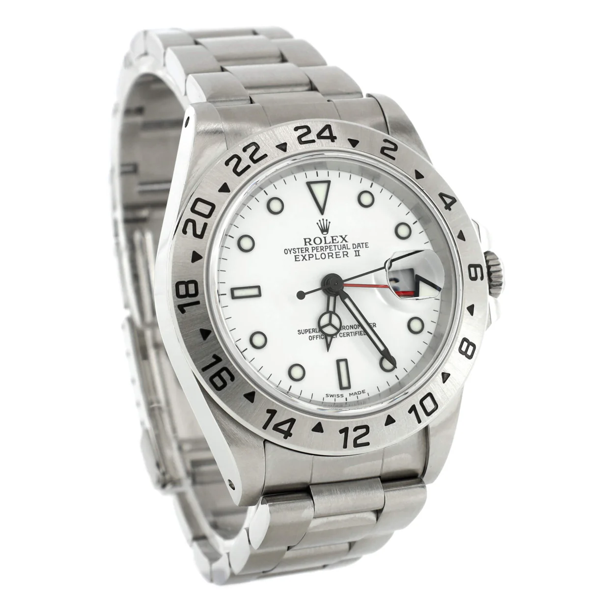 Oyster Perpetual Explorer II Automatic Watch Stainless Steel 40 - Deep Luxury