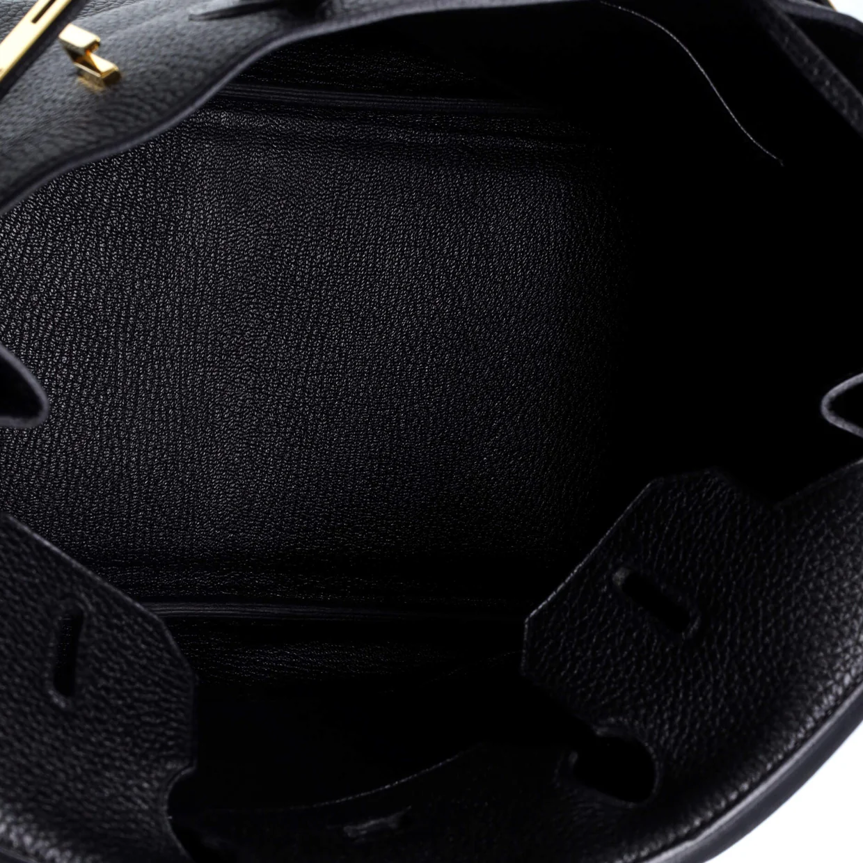 Birkin Handbag Noir Togo with Gold Hardware 30 - Deep Luxury