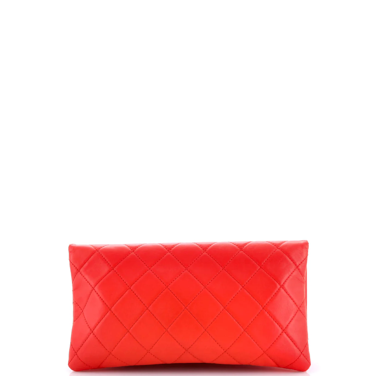 CC Foldover Clutch Quilted Lambskin Large - Deep Luxury