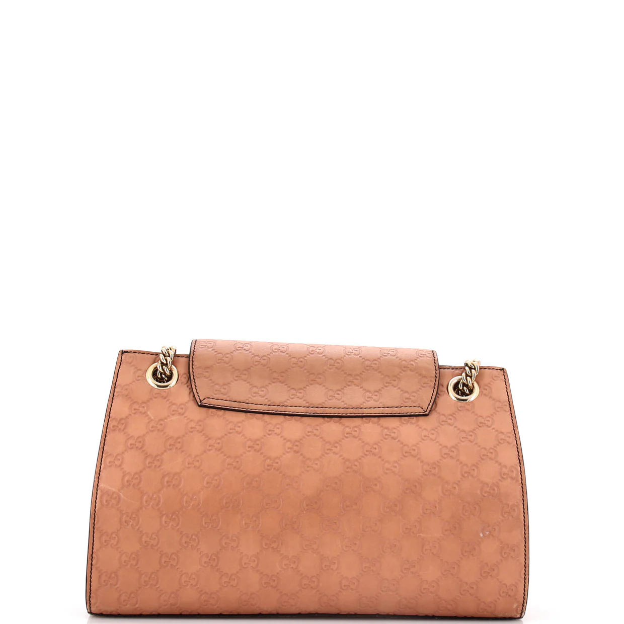 Emily Chain Flap Shoulder Bag Guccissima Leather Large - Deep Luxury