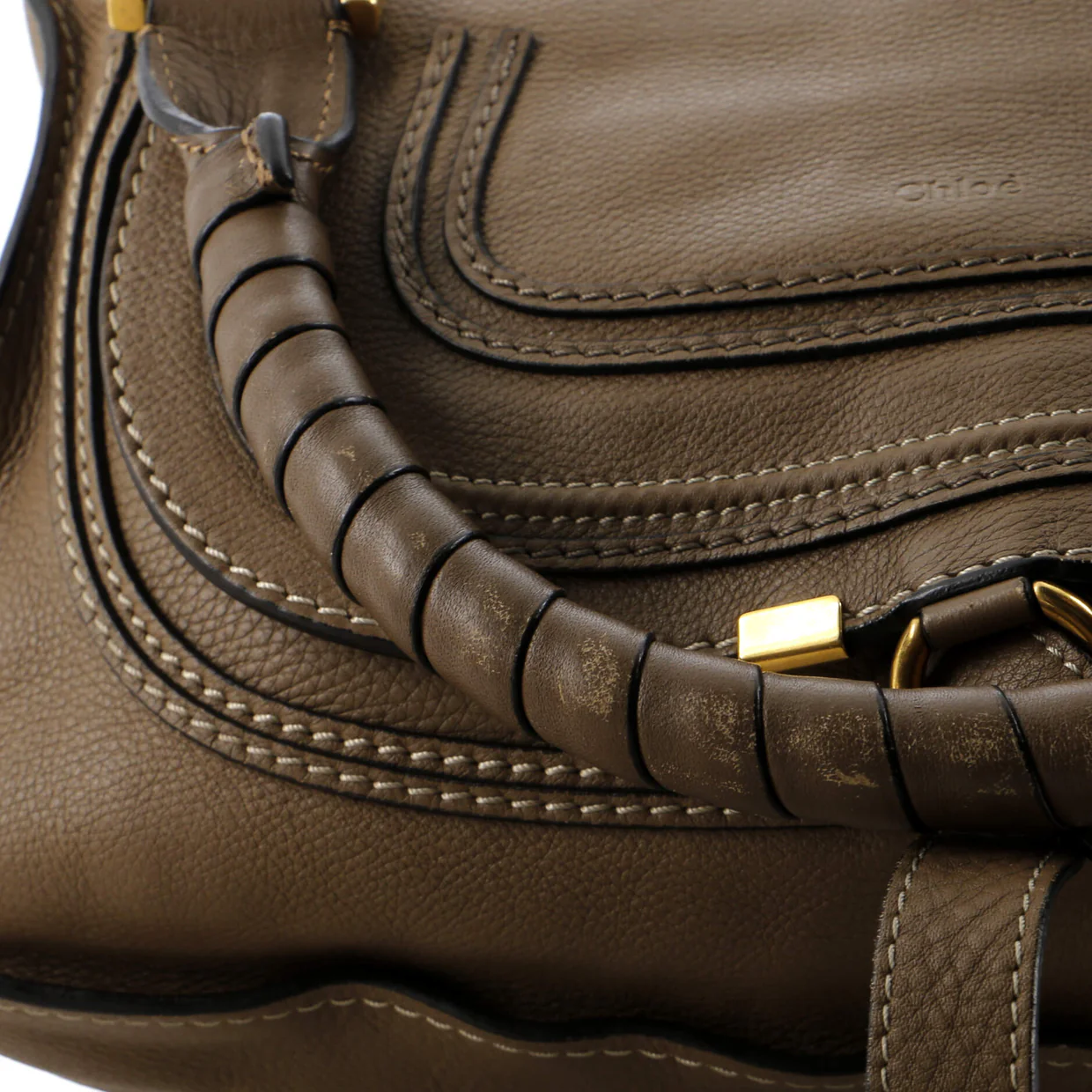 Marcie Satchel Leather Medium - Deep Luxury