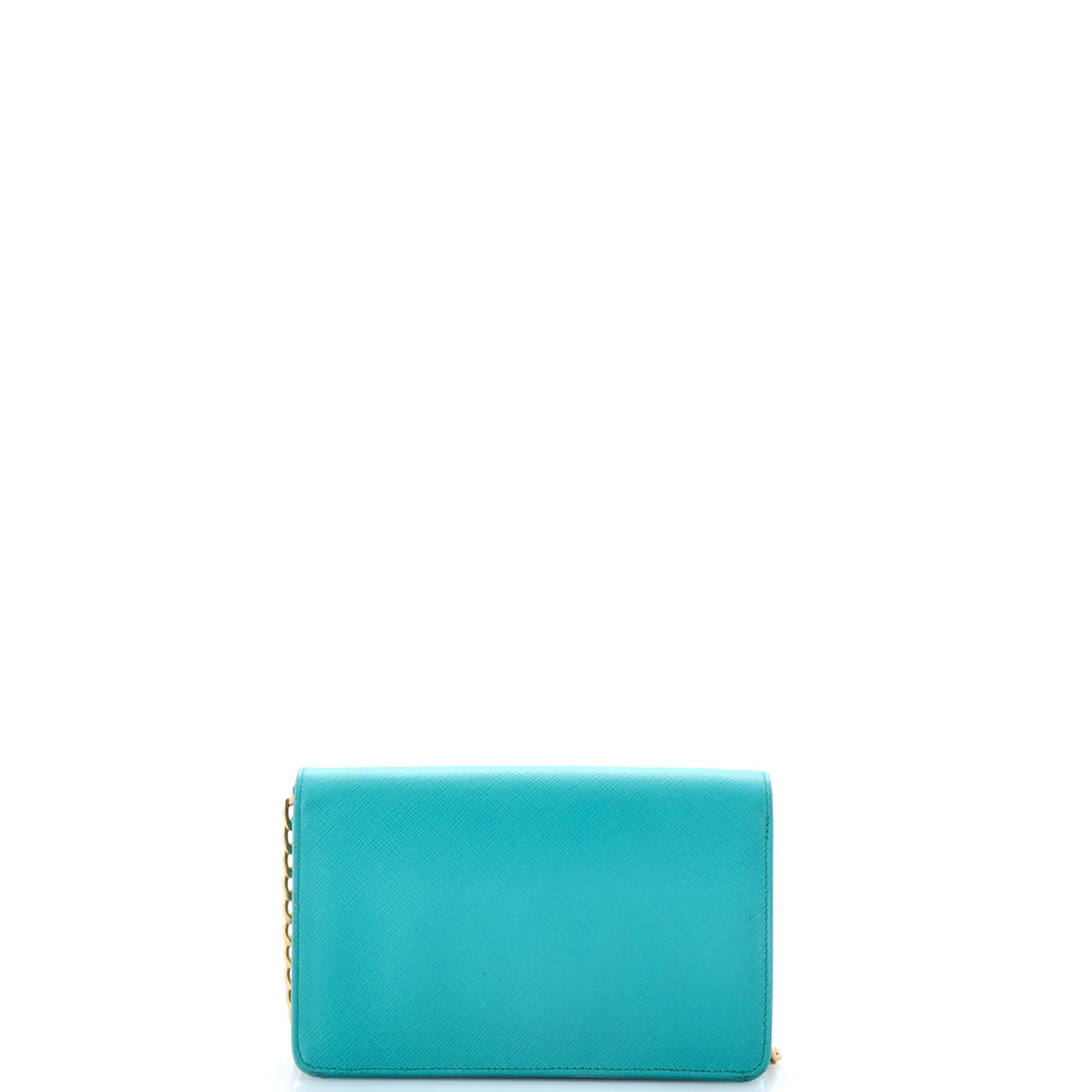 Chain Wallet Crossbody Saffiano Leather - Deep Luxury