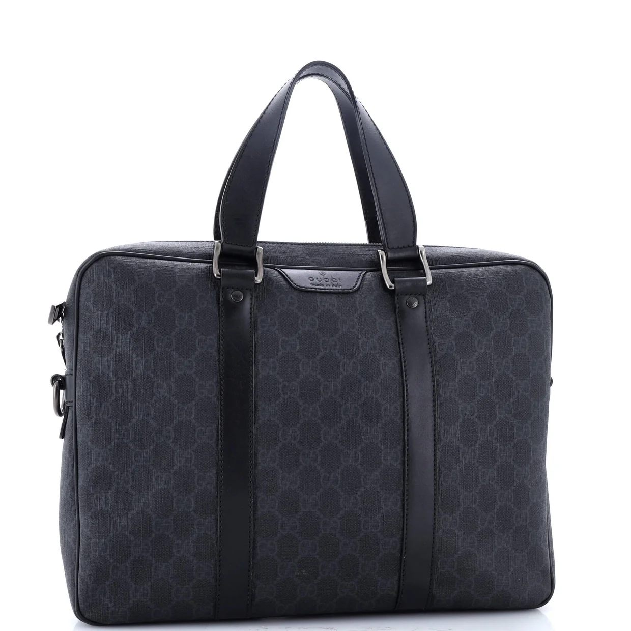 Convertible Zip Around Briefcase GG Coated Canvas Medium - Deep Luxury