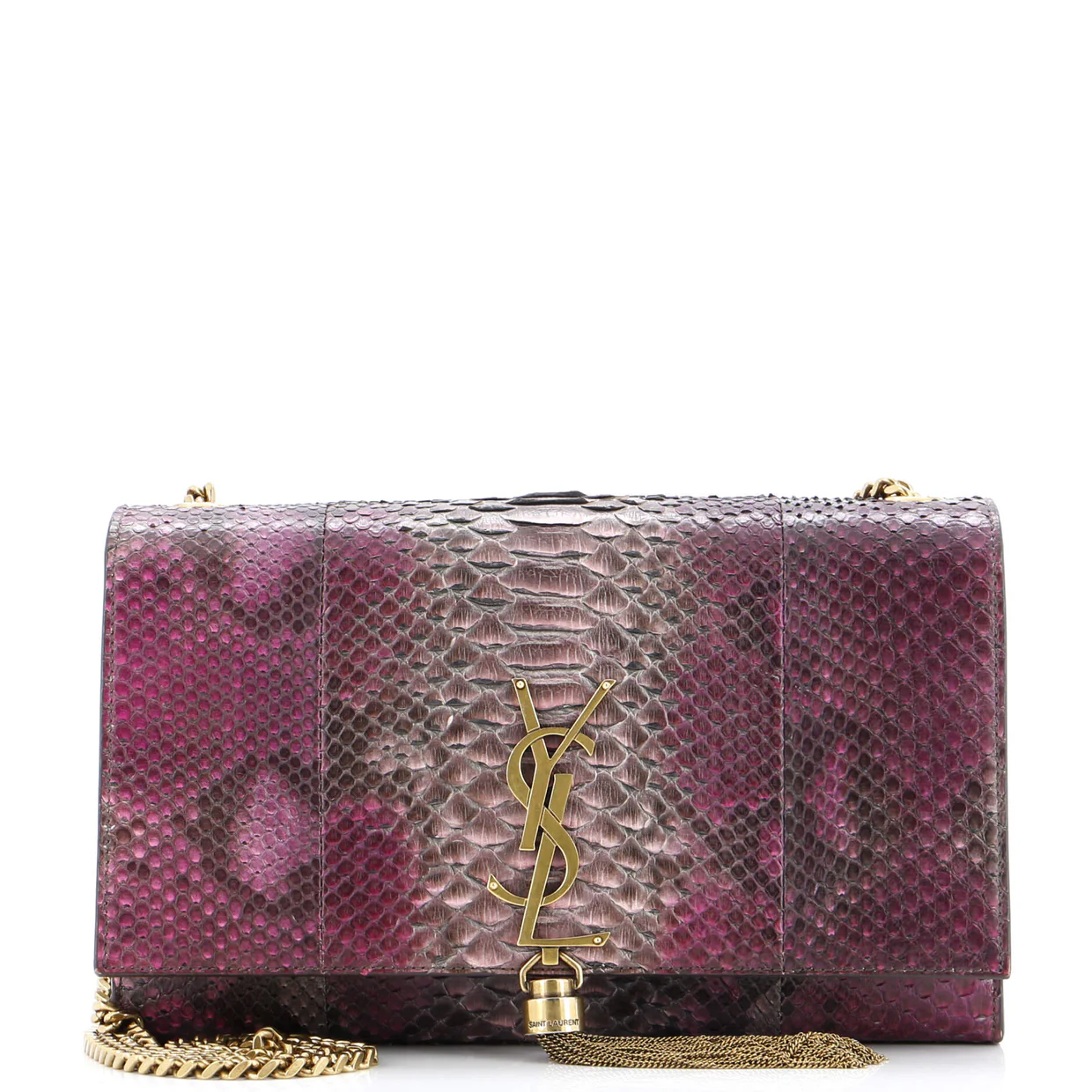 Classic Monogram Tassel Crossbody Bag Python Medium - Deep Luxury