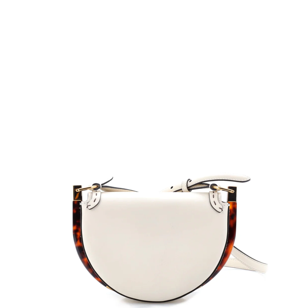 Moonlight Flap Bag Leather with Plexiglass Detail - Deep Luxury