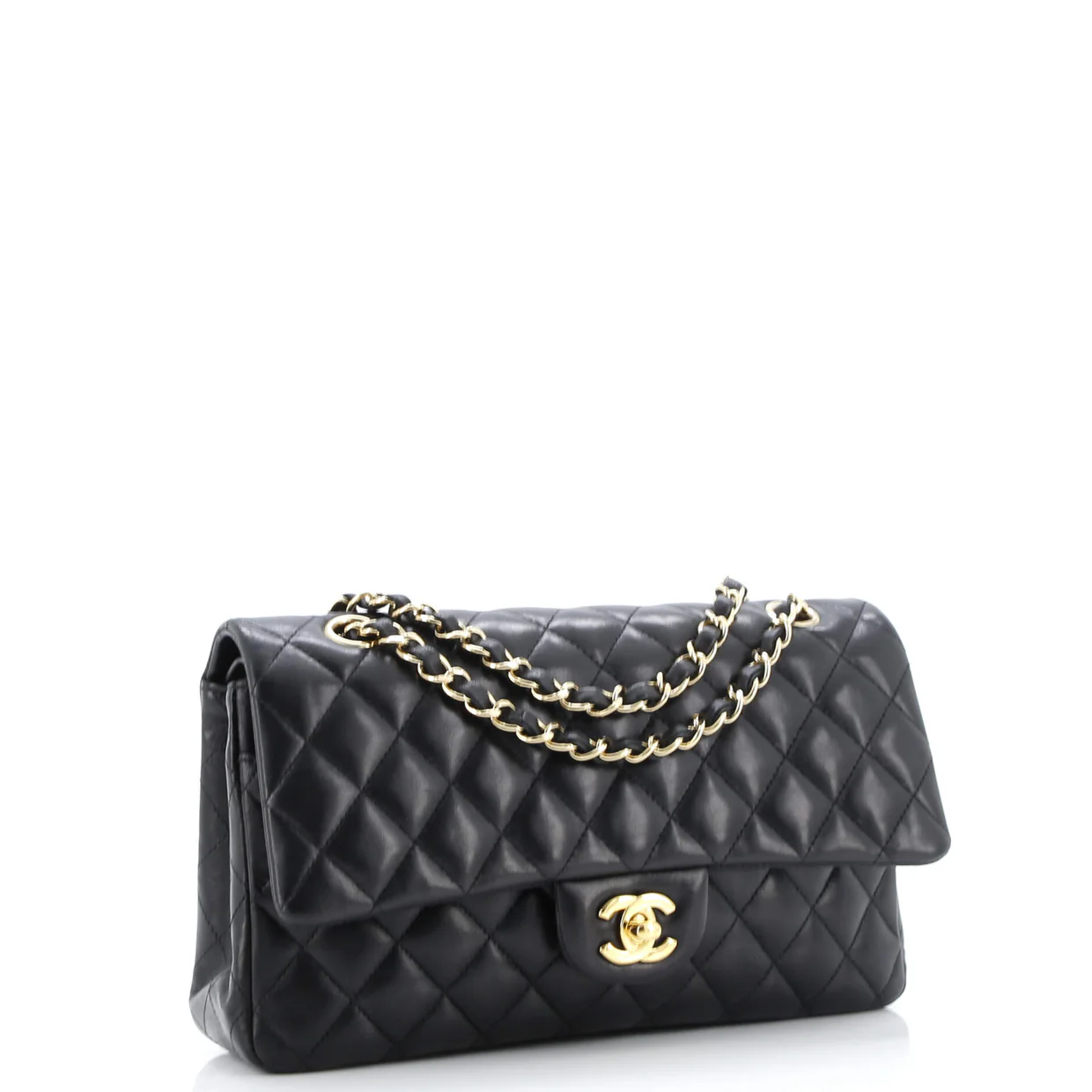 Classic Double Flap Bag Quilted Lambskin Medium - Deep Luxury