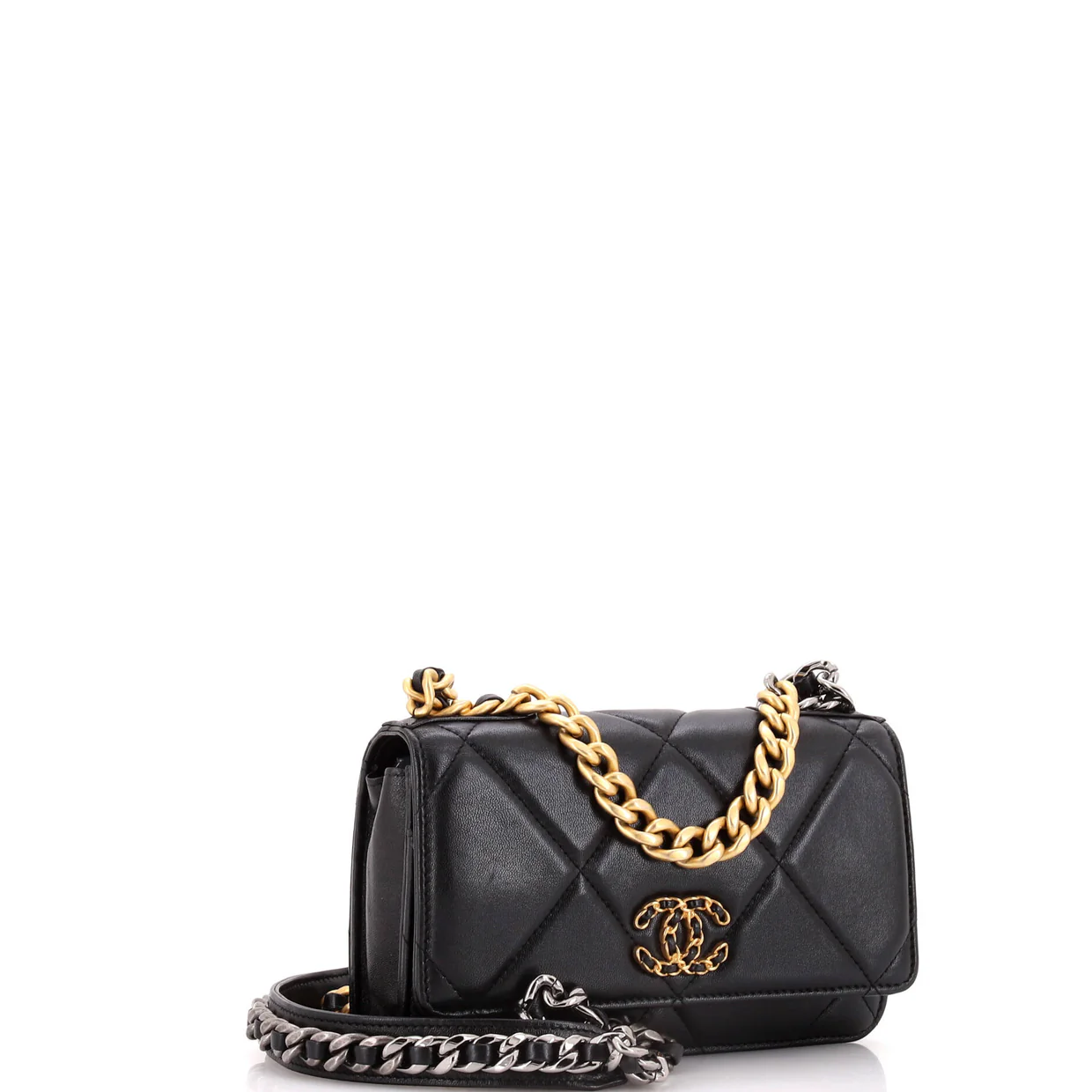 19 Wallet on Chain Quilted Lambskin - Deep Luxury