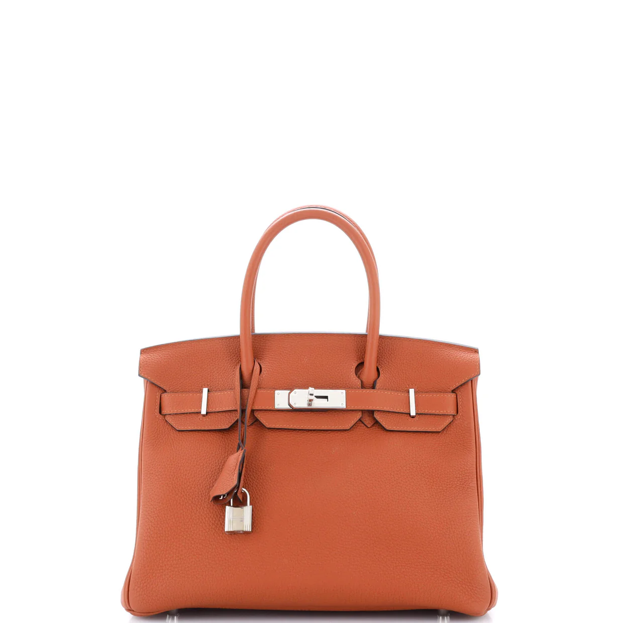 Birkin Handbag Cuivre Togo with Palladium Hardware 30 - Deep Luxury