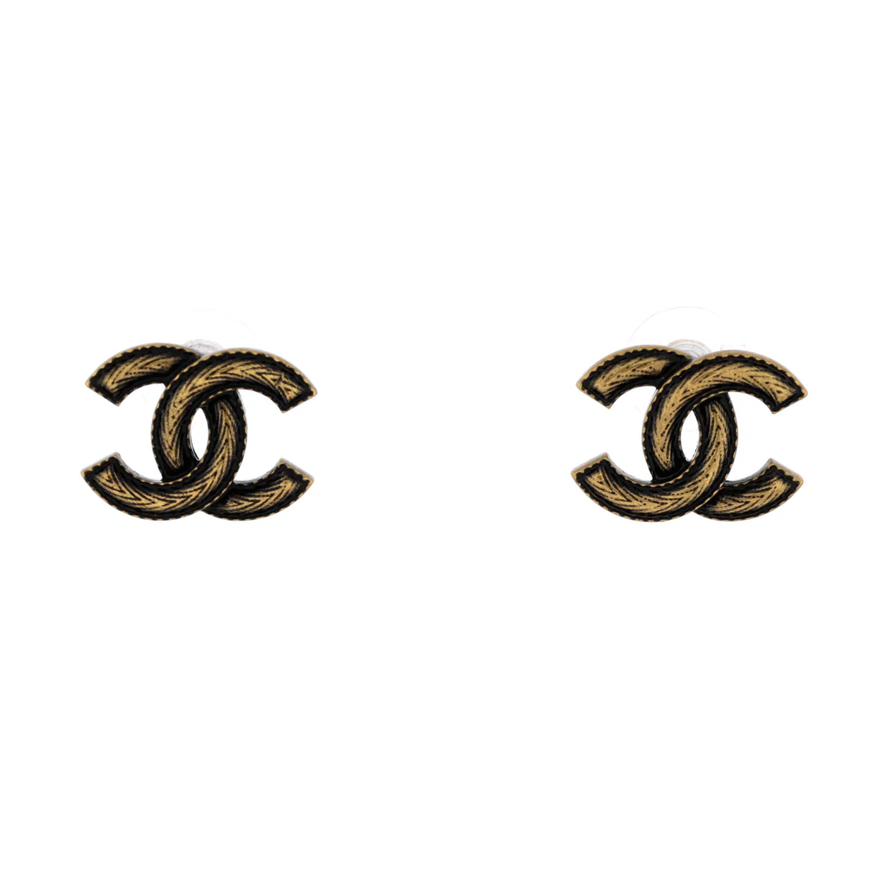CC Stud Earrings Metal Small - Deep Luxury