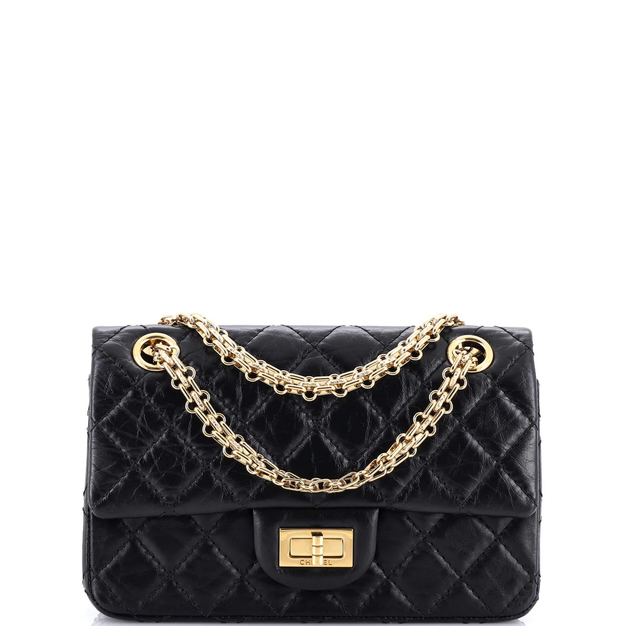 Reissue 2.55 Flap Bag Quilted Aged Calfskin Mini - Deep Luxury
