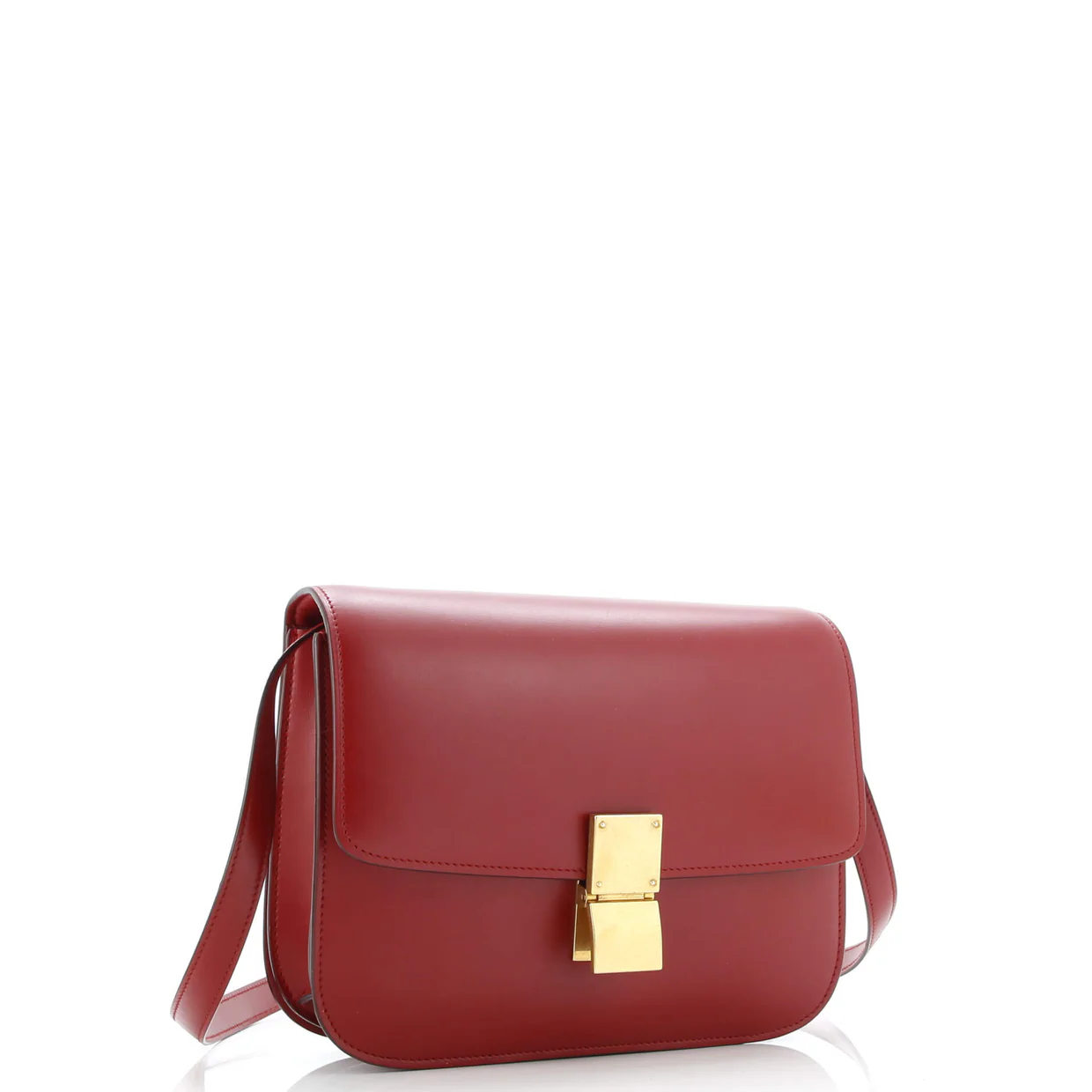 Classic Box Bag Smooth Leather Medium - Deep Luxury