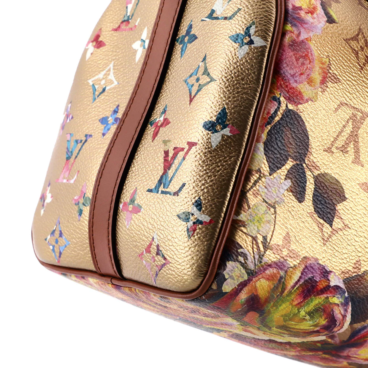 Speedy Bandouliere Bag Limited Edition Flowers Monogram Canvas 25 - Deep Luxury