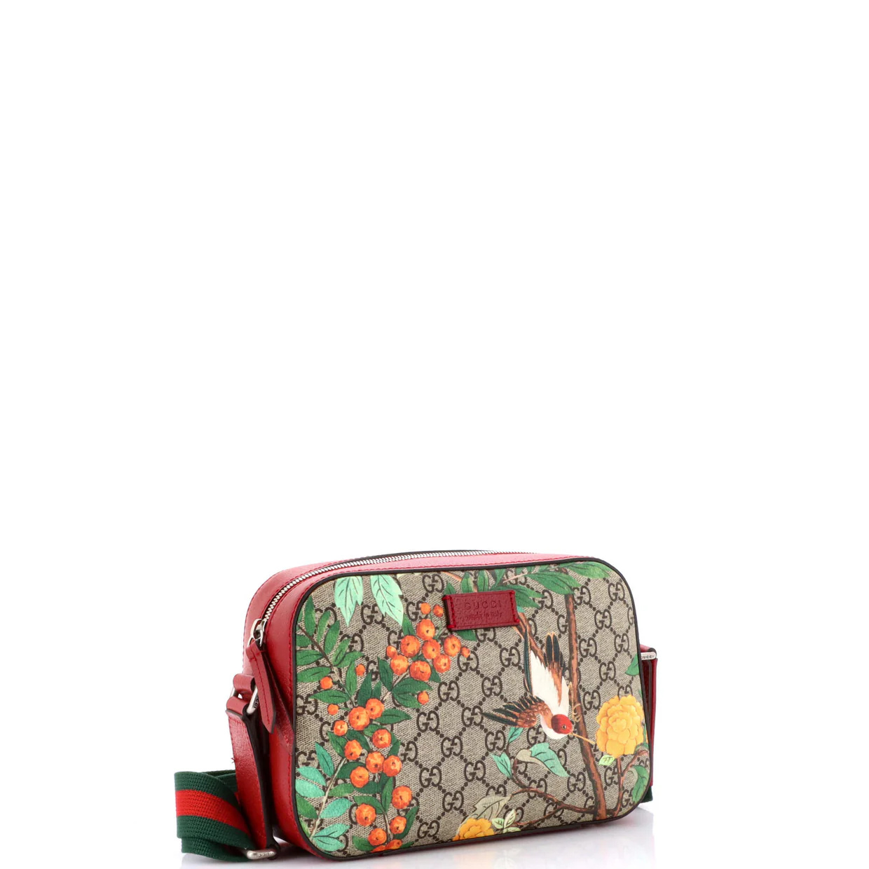 Camera Shoulder Bag Tian Print GG Coated Canvas Medium - Deep Luxury