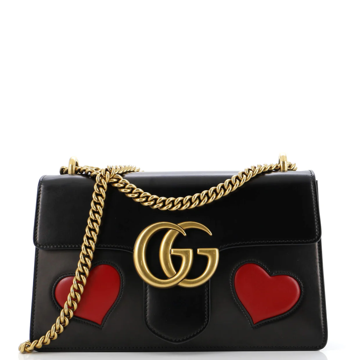 Marmont Chain Shoulder Bag Patchwork Leather Medium - Deep Luxury