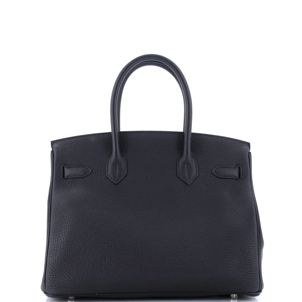 Birkin Handbag Noir Togo with Palladium Hardware 30 - Deep Luxury