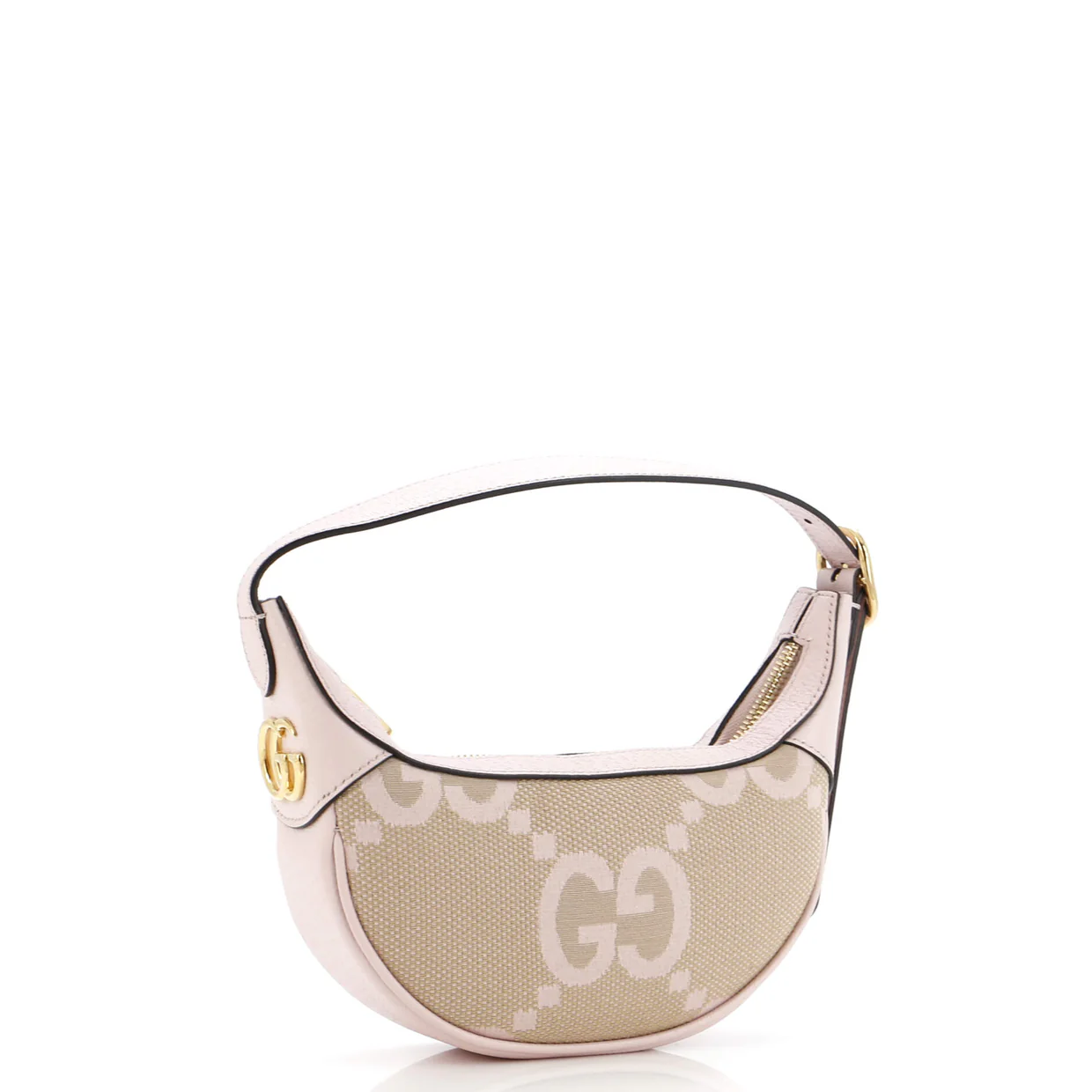 Ophidia Zip Hobo Jumbo GG Canvas with Leather Mini - Deep Luxury