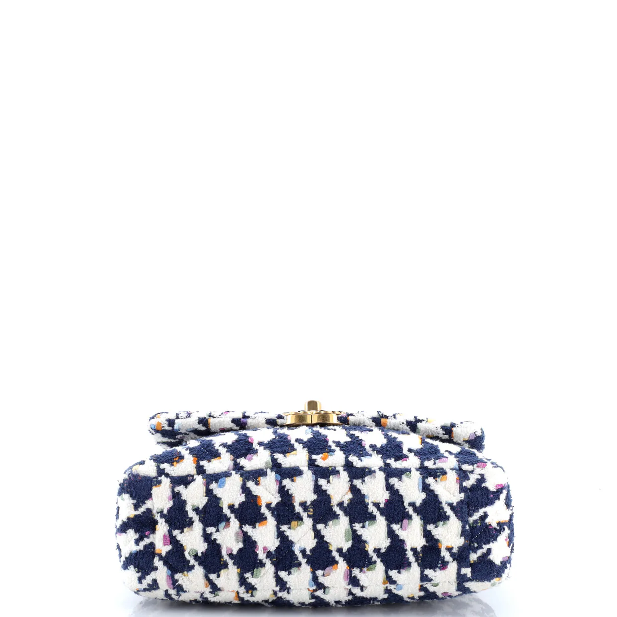 19 Flap Bag Quilted Tweed Medium - Deep Luxury