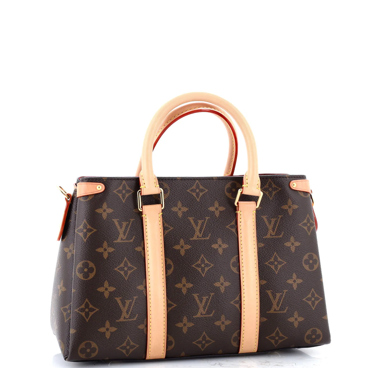 Soufflot Tote Monogram Canvas with Leather BB - Deep Luxury
