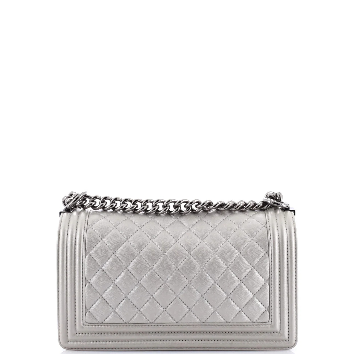 Boy Flap Bag Quilted Caviar Old Medium - Deep Luxury