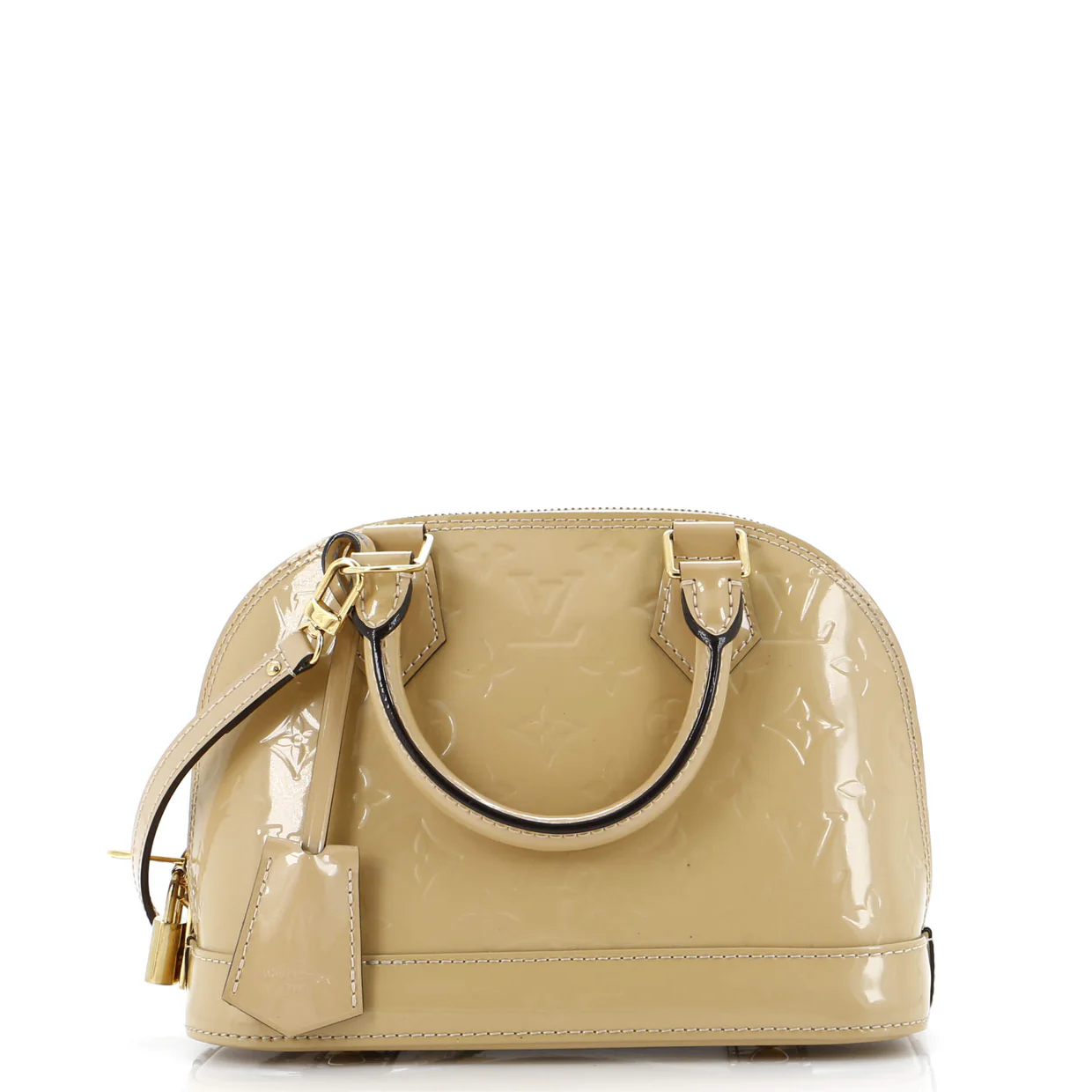 Alma Handbag Monogram Vernis BB - Deep Luxury