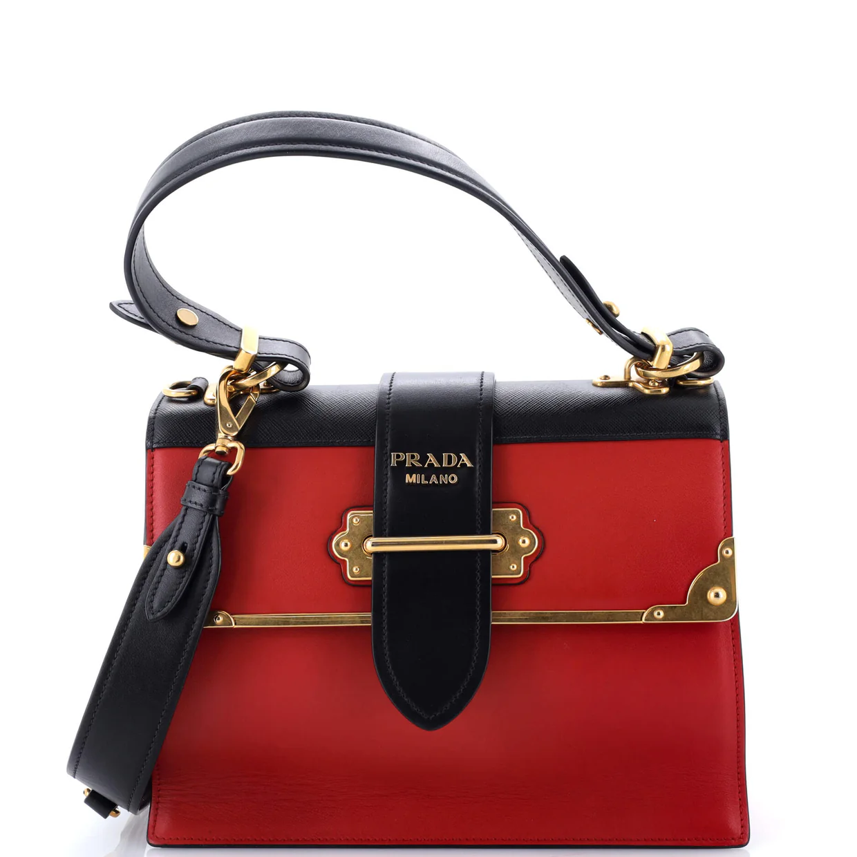 Cahier Convertible Shoulder Bag City Calf and Saffiano Medium - Deep Luxury