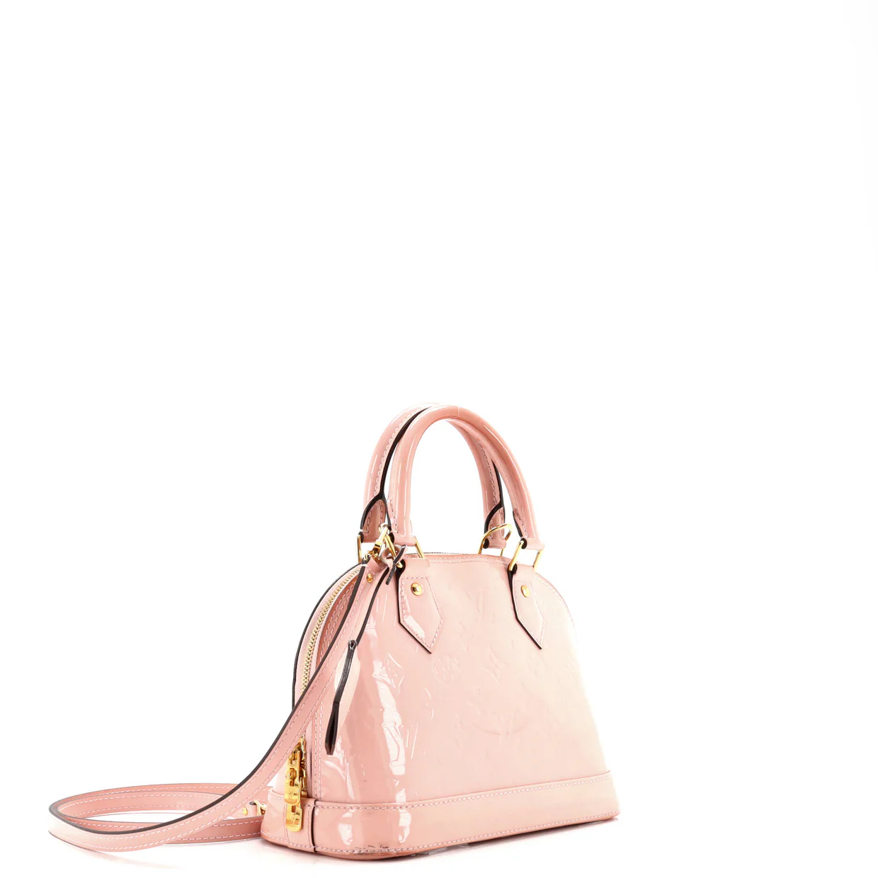 Alma Handbag Monogram Vernis BB - Deep Luxury